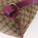 GUCCI GG Canvas Abbey Backpack Beige Gold 141642 Auth 163377-17