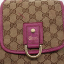 GUCCI GG Canvas Abbey Backpack Beige Gold 141642 Auth 163377-18