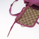 GUCCI GG Canvas Abbey Backpack Beige Gold 141642 Auth 163377-19
