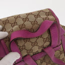 GUCCI GG Canvas Abbey Backpack Beige Gold 141642 Auth 163377-8