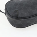GUCCI GG Supreme Web Sherry Line Bag PVC Black Gold 89 02 066 Auth 163380-11