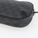 GUCCI GG Supreme Web Sherry Line Bag PVC Black Gold 89 02 066 Auth 163380-12