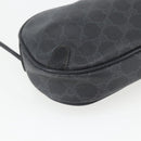 GUCCI GG Supreme Web Sherry Line Bag PVC Black Gold 89 02 066 Auth 163380-13