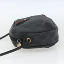 GUCCI GG Supreme Web Sherry Line Bag PVC Black Gold 89 02 066 Auth 163380-4