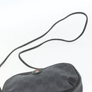 GUCCI GG Supreme Web Sherry Line Bag PVC Black Gold 89 02 066 Auth 163380-8