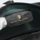 GUCCI GG Supreme Sherry Line Shoulder Bag PVC Navy Gold 75 02 004 Auth 163381-16