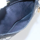 GUCCI GG Supreme Sherry Line Shoulder Bag PVC Navy Gold 75 02 004 Auth 163381-20