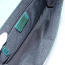 BVLGARI Shoulder Bag Patent leather Light Blue Silver Auth 163382-17