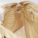PRADA Chain Shoulder Bag Nylon Beige Gold Auth 163384-19