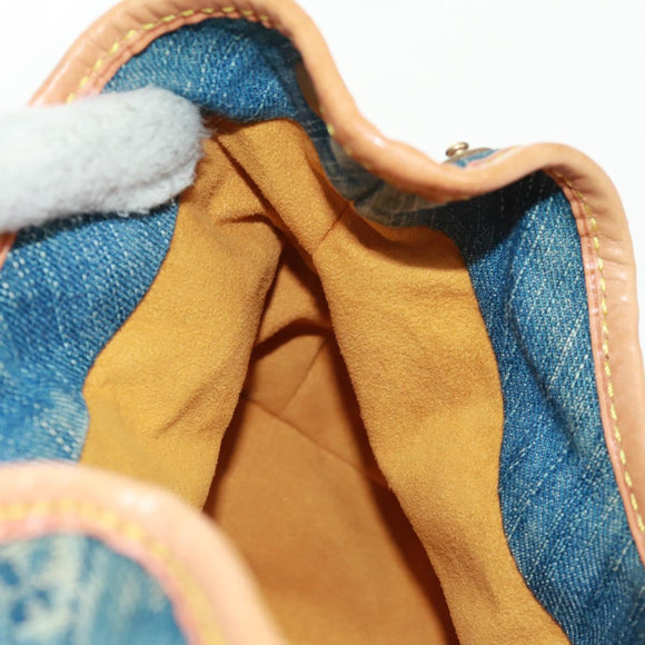 LOUIS VUITTON Monogram Denim Preity Hand Bag Blue M95020 LV Auth 163386SAV