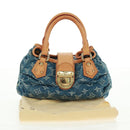 LOUIS VUITTON Monogram Denim Preity Hand Bag Blue M95020 LV Auth 163386SAV-12