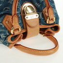 LOUIS VUITTON Monogram Denim Preity Hand Bag Blue M95020 LV Auth 163386SAV-6