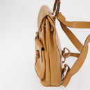 GUCCI Bamboo Backpack Leather Brown Gold 003 2058 0016 Auth 163387-5