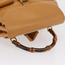 GUCCI Bamboo Backpack Leather Brown Gold 003 2058 0016 Auth 163387-7
