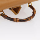 GUCCI Bamboo Backpack Leather Brown Gold 003 2058 0016 Auth 163387-8