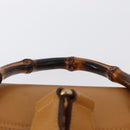 GUCCI Bamboo Backpack Leather Brown Gold 003 2058 0016 Auth 163387-9