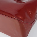 LOUIS VUITTON Vernis Wilshire PM Hand Bag Pomme D'amour M93642 LV Auth 163391-9