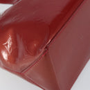 LOUIS VUITTON Vernis Wilshire PM Hand Bag Pomme D'amour M93642 LV Auth 163391-14