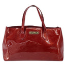 LOUIS VUITTON Vernis Wilshire PM Hand Bag Pomme D'amour M93642 LV Auth 163391-13