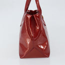 LOUIS VUITTON Vernis Wilshire PM Hand Bag Pomme D'amour M93642 LV Auth 163391-3