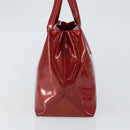 LOUIS VUITTON Vernis Wilshire PM Hand Bag Pomme D'amour M93642 LV Auth 163391-4
