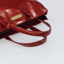 LOUIS VUITTON Vernis Wilshire PM Hand Bag Pomme D'amour M93642 LV Auth 163391-7