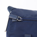 PRADA Shoulder Bag Nylon Navy Silver Auth 163395-15
