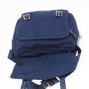 PRADA Shoulder Bag Nylon Navy Silver Auth 163395-17