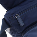 PRADA Shoulder Bag Nylon Navy Silver Auth 163395-19