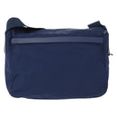 PRADA Shoulder Bag Nylon Navy Silver Auth 163395-3