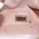 FENDI Zucchino Canvas Boston Bag Silver Auth 163401-9