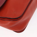 Miu Miu Handtasche Leder 2-Wege Rot Gold Auth 163402-15