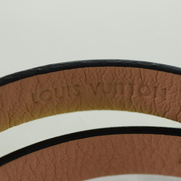 LOUIS VUITTON Brassle Neogram Fluo Bracelet Leather Yellow MP050D Auth 163403M