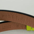 LOUIS VUITTON Brassle Neogram Fluo Bracelet Leather Yellow MP050D Auth 163403M-11