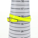 LOUIS VUITTON Brassle Neogram Fluo Bracelet Leather Yellow MP050D Auth 163403M-14