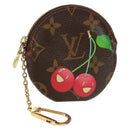 LOUIS VUITTON Monogram Cherry Porte Monnaie Ron Coin Purse M95043 Auth 163404V-1