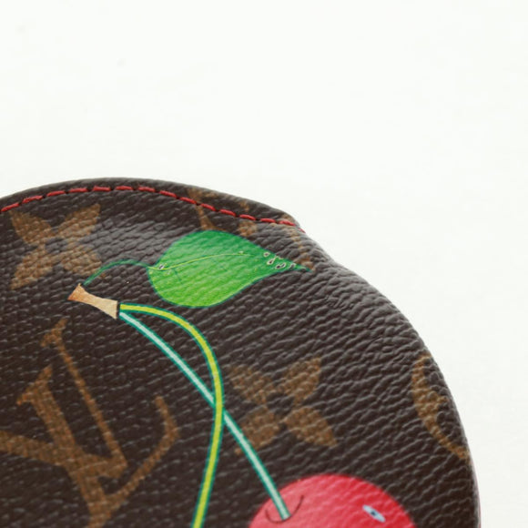 LOUIS VUITTON Monogram Cherry Porte Monnaie Ron Coin Purse M95043 Auth 163404V