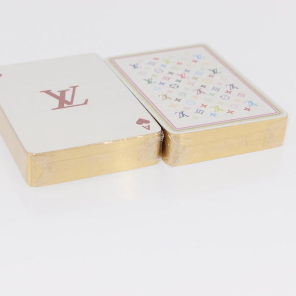 LOUIS VUITTON Monogram Multicolor Playing Cards Black White LV Auth 163406SAM