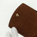 LOUIS VUITTON Damier Ebene Buton De Manchette Fleur Case M65055 LV Auth 163407V-18