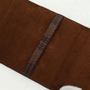 LOUIS VUITTON Damier Ebene Buton De Manchette Fleur Case M65055 LV Auth 163407V-9