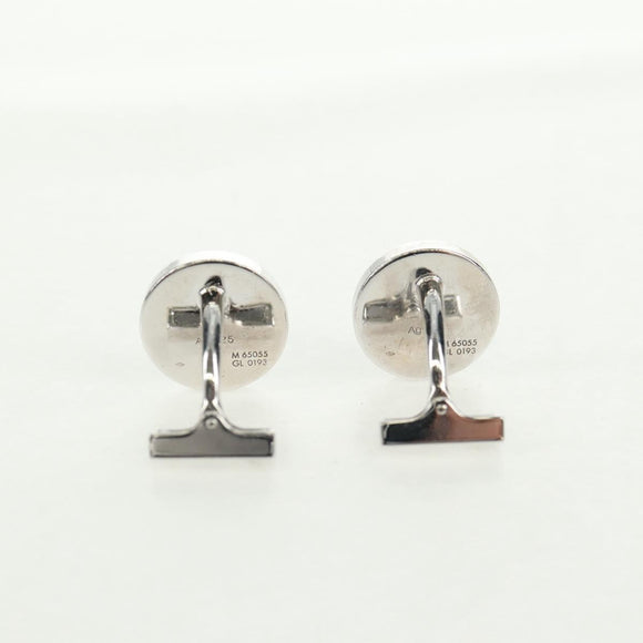 LOUIS VUITTON Damier Ebene Buton De Manchette Fleur Case M65055 LV Auth 163407V