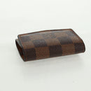 LOUIS VUITTON Damier Ebene Buton De Manchette Fleur Case M65055 LV Auth 163407V-5