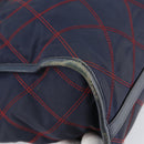PRADA Hand Bag Nylon Navy Gold Auth 163420-14