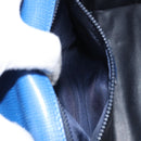 CELINE Circle Hand Bag Leather 2way Blue Gold Auth 163422-26