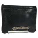 Chrome Hearts Dagger Zip Change Purse Coin Purse Leather Black Auth 163432SAM-1