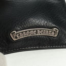 Chrome Hearts Dagger Zip Change Purse Coin Purse Leather Black Auth 163432SAM-12