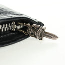 Chrome Hearts Dagger Zip Change Purse Coin Purse Leather Black Auth 163432SAM-13