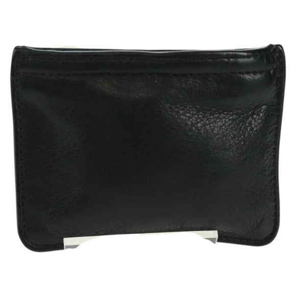 Chrome Hearts Dagger Zip Change Purse Coin Purse Leather Black Auth 163432SAM