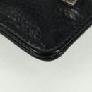 Chrome Hearts Dagger Zip Change Purse Coin Purse Leather Black Auth 163432SAM-8