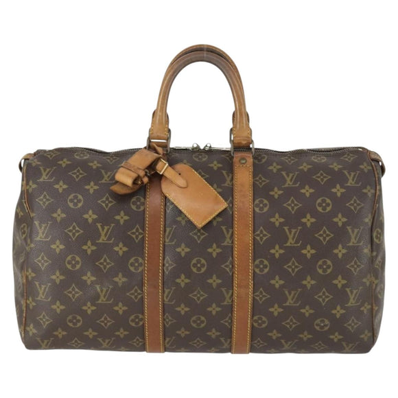 LOUIS VUITTON Monogram Keepall 45 Boston Bag M41428 LV Auth 163433
